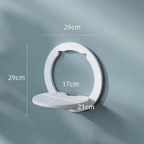 Wall Shelf Creative Wall-mounted Storage Rack Shelves Living Room Bedroom Bathroom Organizer Home Decoration Free Punching