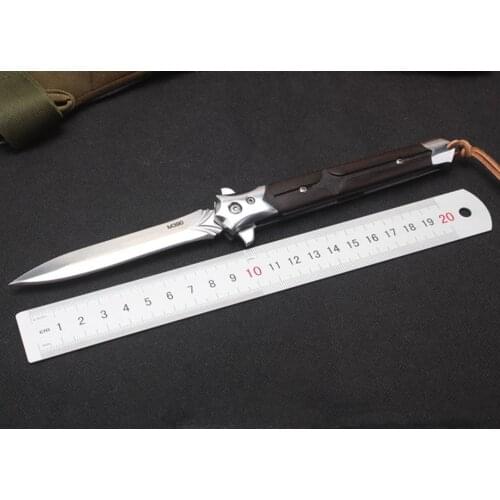 Neptune M390 Blade Small Sword Pocket Folding Knife Steel+ebony Handle Ball Bearing Tactical Hunting Fishing EDC Survival Tool