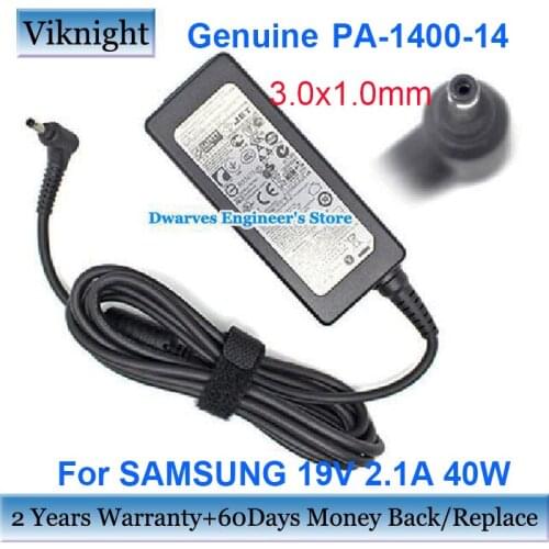 Genuine 19V2.1A AA-PA3NS40 3.0x1.0mm AC Adapter Charger For Samsung NP900X3C 11.6 Ihch ATIV Smart PC XE500T1C AD-4019P AD-4019W