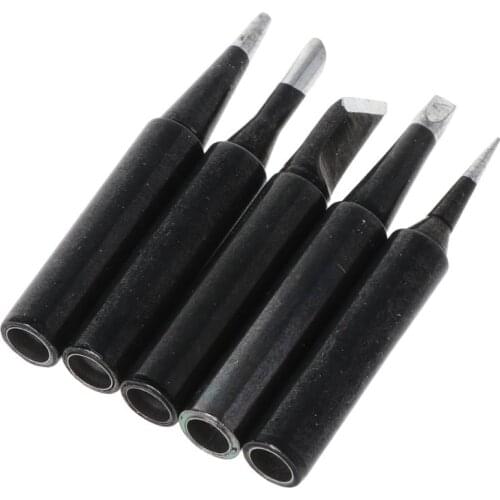 5 Pcs Lead-Free Soldering Solder Iron Tips 900M-T For Hakko 936 SAIKE 909D 852 936d Wholesale dropshipping