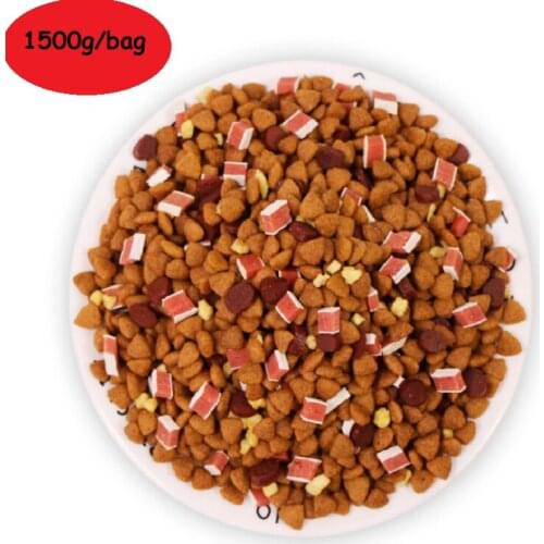 1500g Nutritious Dog Food mixed Dog Staple with Fresh grains beef salmon for Puppy Adult dog Delicious Food Feeder pet food