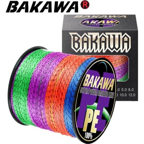 BAKAWA 8 Strands 666M 366M 166M X8 Speckle PE Braided Fishing Line Tresse Peche Saltwater Weave Multifilament 8 Threads