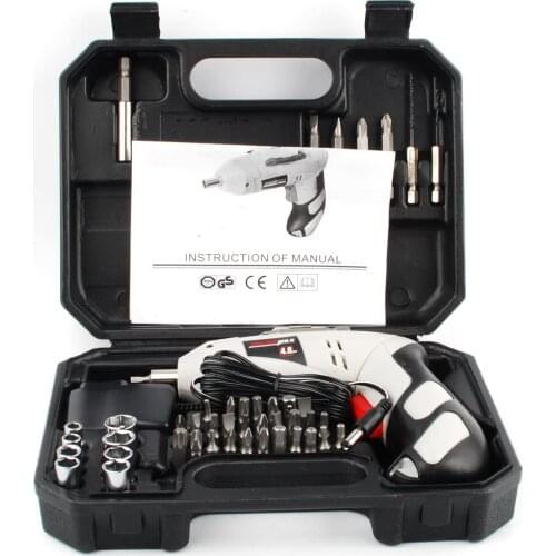 Portable 4.8v Cordless Screwdriver Cordless Drill Driver Drill Repair Power Tools Set