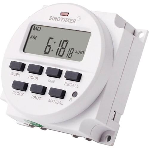 220V TM618H-2 Programmable Digital Display LCD Time Control Switch Timer For Advertising Light Box Broadcasting Equipment