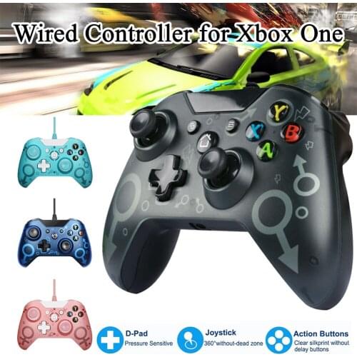 USB Wired Dual-Vibration Game Controller Joystick For Microsoft Xbox One Controller Gamepad For Xbox One Slim PC Windows Mando