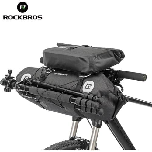 ROCKBROS 100% Waterproof Bicycle Front Tube Bags 20 L Large Capacity Storage Bags Outdoor travel 2 in 1 Set Cycling Accessories