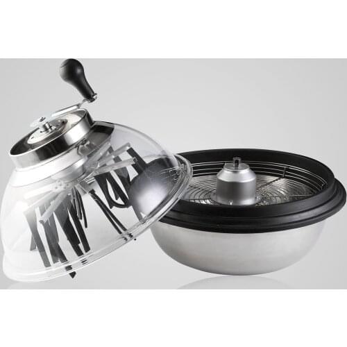 16 inch bowl-shaped grass cutter manual hydroponic trimmer, bowl leaf rotating sprout professional leaf cutter