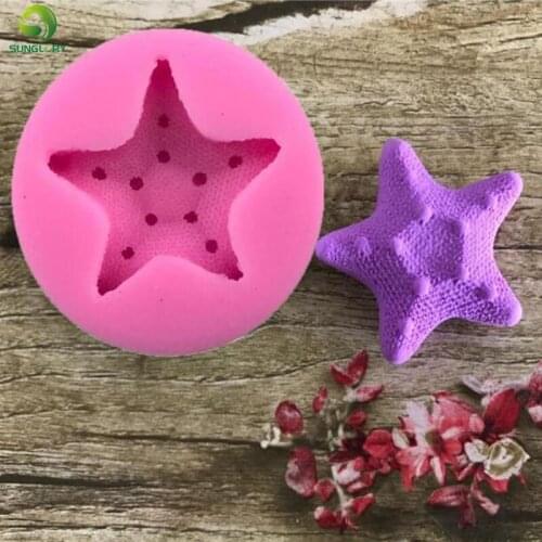 Sugarcraft Candy Jello Starfish Silicone Mold For Cake Decoration 3D Fondant Moldes De Silicona Baking Chocolate Mold Cake Tools