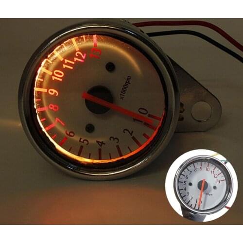 BOOMBOOST Universal 13000 RPM Scooter Motorcycle Analog Tachometer Gauge12v Motorcycle Instruments Scooter Speed Indicator
