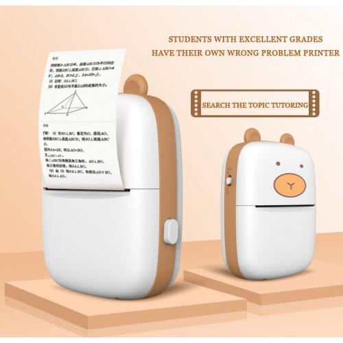 Mini thermal printer Bluetooth mobile phone Photo printer pocket student error printer принтер label printer принтер лазерный