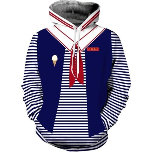 Stranger Things Hoodies Sweatshirts Short Sleeve Printing Pattern Loose Sportswear Harajuku Hip Hop for Male Female Costume