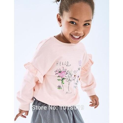 Bebe Girls Tops Sweatshirt Fleeces Cotton Kids Hoodies Sweaters t-shirt Brand Blouses Infant Baby Girl Clothes Outerwear Flowers