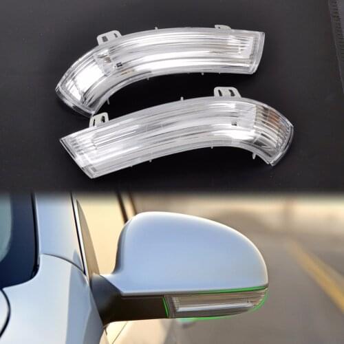 DWCX Oyster Gray Left & Right Door Mirror Turn Signal Light for Volkswagen VW JETTA MK5 PASSAT 1K0949101 / 1K0949102 Tracking