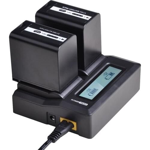 VW-VBD78 AG-VBR89 VW-VBD58 7800mAh Battery and LCD Charger for Panasonic AG-3DA1 AG-DVC30 HC-MDH2 HC-X1000 HDC-Z10000 AJ-PX298