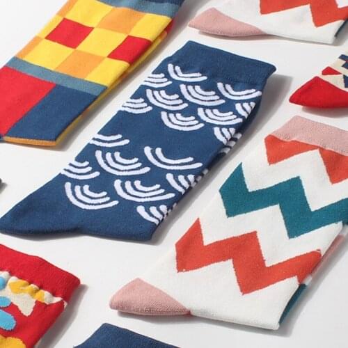 Hip hop harajuku socks calcetines mujer woman kobieta skarpety skarpetki damskie chaussette women funny sock designer striped