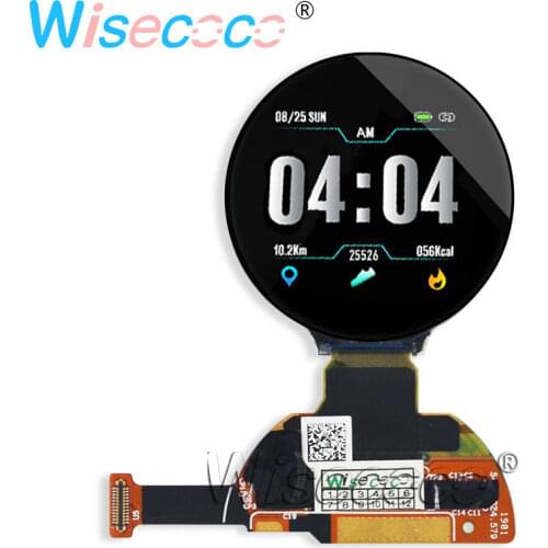 Wisecoco 1.2" IPS AM-OLED Display X120BLN02 390*390 Round Circular Screen MIPI 24 pins for Wearable