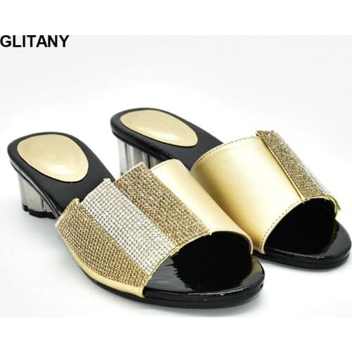 Women Comfy Platform Sandal Shoes Hot Selling Italian Style Slingbacks African Women Slippers High Quality African Wedding Shoes