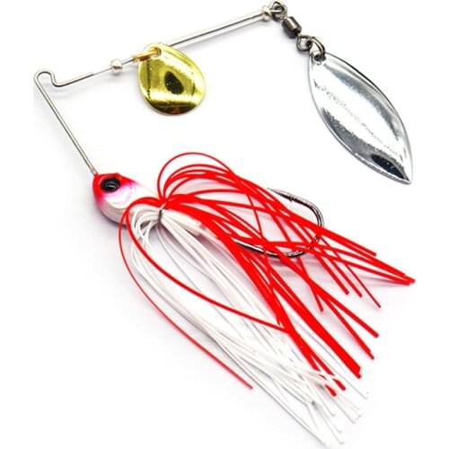 1pcs Fishing Spinnerbait 12g 17g Buzzbait Bass Jigs Rotating Blades Spinner Baits Metal Lure for Bass Pike Fishing