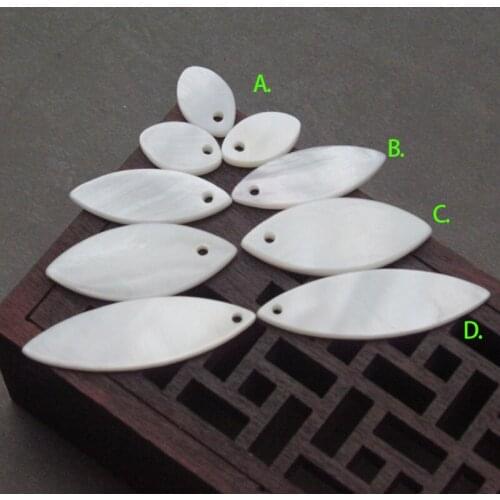 10pcs Natural Shell Polishing oval ellipse Piece Pendant Jewelry Make Handmade DIY Necklace Hair Clip Earring Brooch Accessories