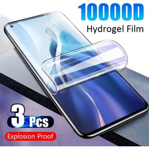 3Pcs Full Cover Tempered Glass For Xiaomi Mi 11 Lite Case Protective Glass For Xiomi Xaomi My 10T Pro 10 Light Soft Armor Bumper