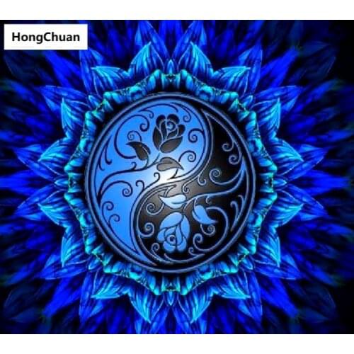 New Mandala Flower 5D DIY Square/Round Diamond Painting Mosaic Cross Stitch Home Decoration Mural Christmas Gift New Year