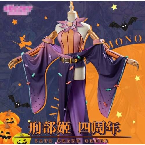 Anime Fate/Grand Order Osakabehime Cosplay Costume Fourth Anniversary Uniform Halloween Dress Free Shipping B