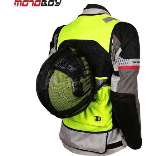 Free shipping 1pcs Mens Reflective Safety Off-road Moto Vest Mounted Helmet Vest Motocross Racing Jacket Coat Motorcycle Vest