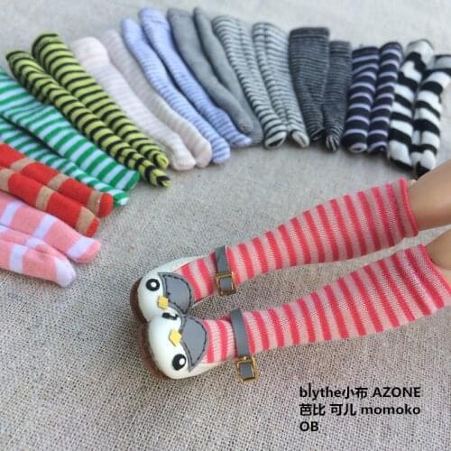 Free shipping 3pcs/set Fashion 1/6 Scale Doll Stockin for Blyth Azone Momoko Doll Clothes doll Accessories toys girl play house