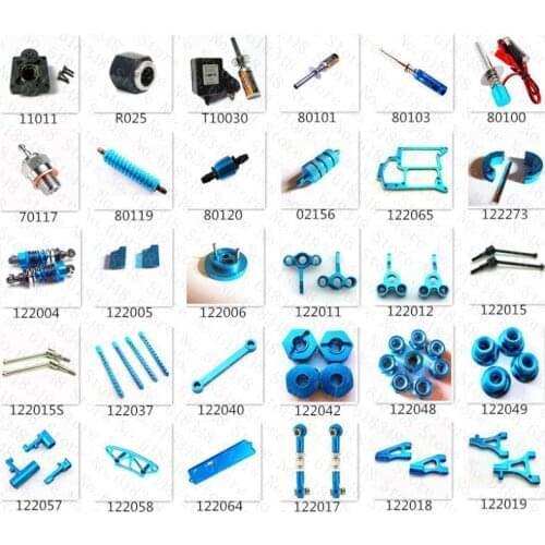 HSP Parts Upgrade Parts Aluminum Metal Upgrades Accessories For 1/10th 4WD RC Model Car On Road XSTR POWER 94122 Himoto Red Cat