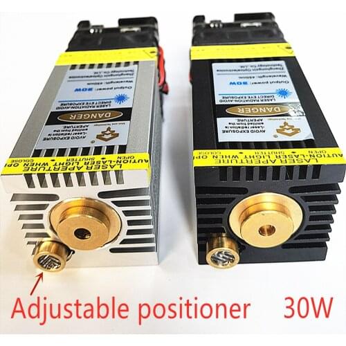 Actual 30W laser head, blue laser module super fast engraving stainless steel and oxidized metal, high light transmittance
