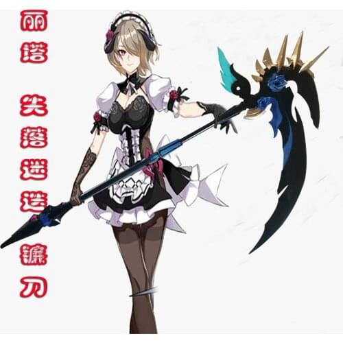 Game Honkai Impact 3 Rita Rossweisse Sickle PVC Cosplay Prop for Halloween Carnival Party Events Anime Adult COS Christmas Gift