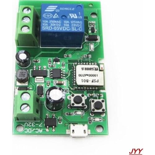 Sonoff WiFi Wireless Smart Switch Relay Module 5V-32V Self-locking TOP BBC