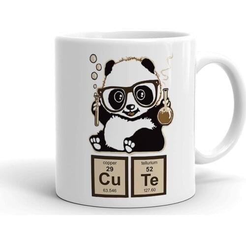 Chemist Little Panda Ceramic Mug Cup Porcelain Coffee Mugs Tea Cups Hot Drinks Gift Products
