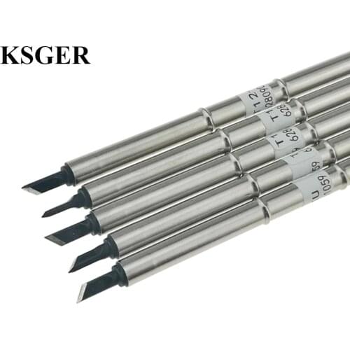 KSGER T12-KU BC2 XA High-grade T12 Black DIY Welding Tips Soldering Iron For FX951 STM32 OLED/LED Soldering Station 7S Melt Tin