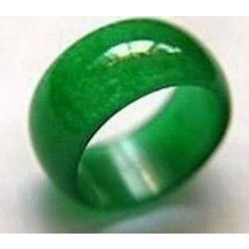 Fashion jewelry Free Shipping Vogue Pretty green Natural stone rings size 8-9# ^^@^NEW style Fine jewe Noble
