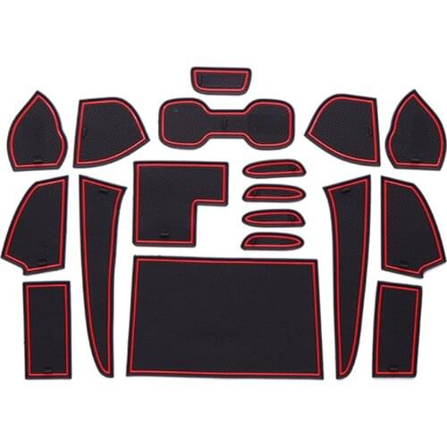 Anti-Slip Gate Slot Mat Rubber Cup Mat for Nissan Tiida Pulsar C13 2015 2016 2017 2018 2019 Accessories Stickers Non-Silp Pad