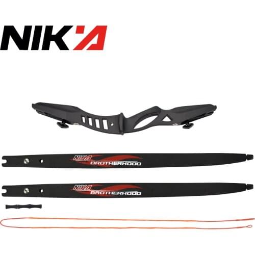 NIKA Takedown ILF Recurve Bow Archery 15-25 LBS Youth Beginners Child Game Bow Set Right/Left Hand Black ET-2 Free Shipping