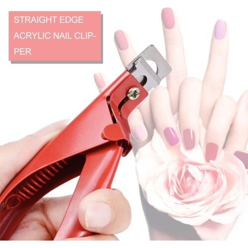Fake Nail Cutter Professional Nail Clippers Straight Edge Acrylic Nail Clipper Tips Manicure Cutter Guillotine Cut False Nails
