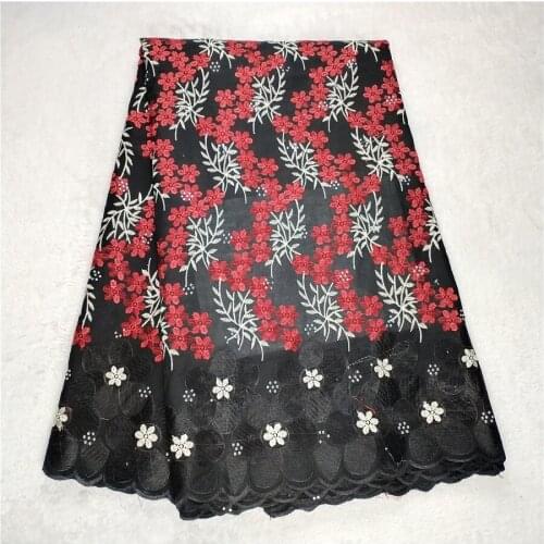 Popular Swiss Lace Fabric 2020 High Quality Swiss Voile Lace In Switzerland 100%Cotton Embroidery Nigerian Lace Fabrics 5Yards