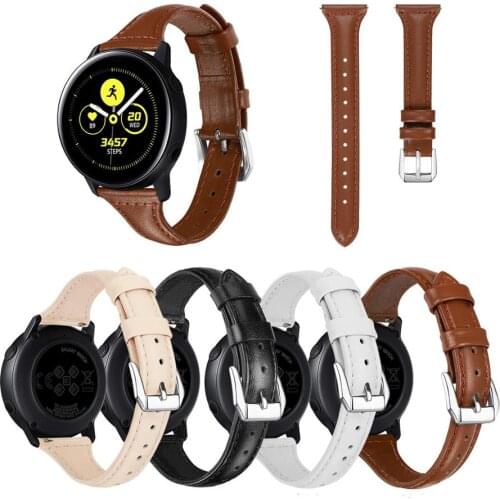 Leather Women Strap For Samsung Galaxy Watch 42mm 46mm Bands Genuine Leather Wristband Replacement for Galaxy Watch Active