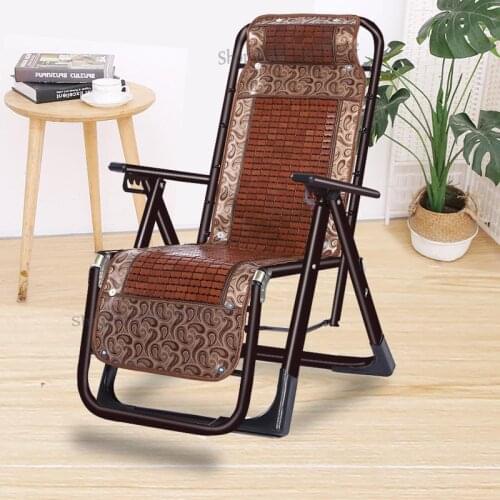 Recliner folding lunch break siesta wicker chair bed balcony leisure backrest chair lazy sofa portable household sandal chair
