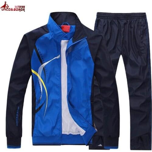 Men`s Sportswear track Suit Autumn Spring basketball Tracksuit outwear 2 pieces jackets+pants Gym Joggers sportsuit men clothing
