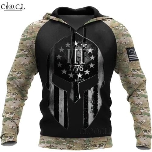 HX Spartan Soldier US Army 3D Print Fashion Hoodie Men Women Sweatshirt Zip Pullover Harajuku Casual Tracksuit Drop Shipping