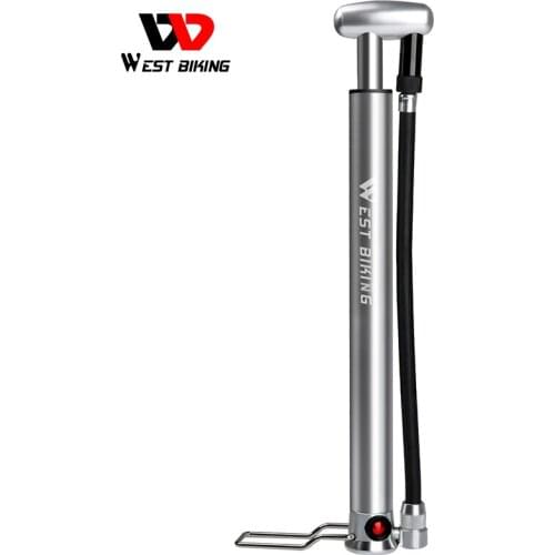 WEST BIKING Bike Pump Ultralight Cycling Air Inflator 160PSI High Pressure Foot Cycling Pump Schrader Presta Bicycle Tire Pump