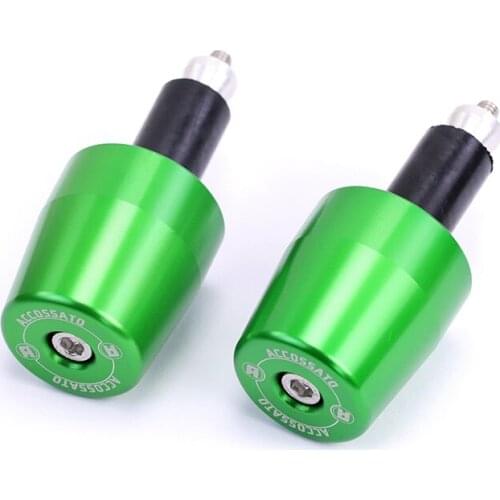 For Kawasaki ZX-6R ZX-10R ZX-14R ZX-636 Z1000 Z900 Z800 Z650 Motorcycle Modified CNC Handlebar Cover End Plug