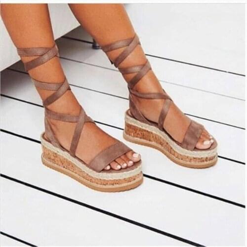 Womens 2020 Summer Cross Strap Flat Sandals Sexy Fashion Wild Sandals Roman Style Wrap Open Toe Sandals