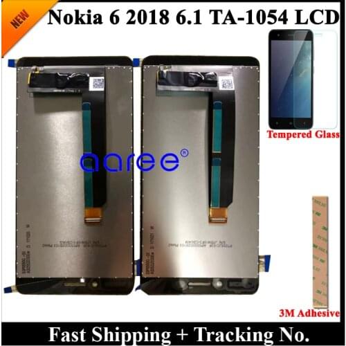 100% tested Grade AAA For Nokia 6 2018 6.1 LCD Display For Nokia 6 2018 TA-1045 Display LCD Screen Touch Digitizer Assembly