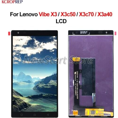 For Lenovo Vibe X3 X3c50 X3c70 X3a40 LCD Display Touch Screen Digitizer Assembly With Frame 5.5" For Lenovo X3 lcd Replacement