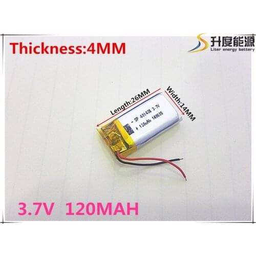 1PCS 401426 3.7V 120mah tablet battery With Protection Board For MP3 MP4 MP5 GPS Glass Digital Product