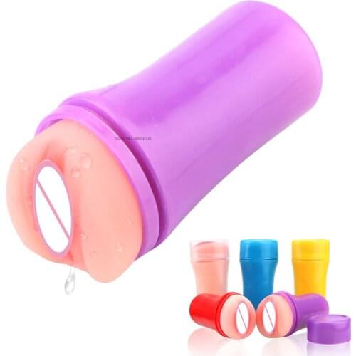 Pussy Aircraft Cup 3D Artificial Vagina Fake Anal Soft Tight Male Masturbation Cup Realistic Vagina Anal Masturbator